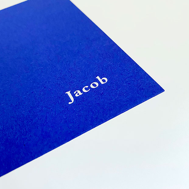 geboortekaartje jongen blauw kobalt 