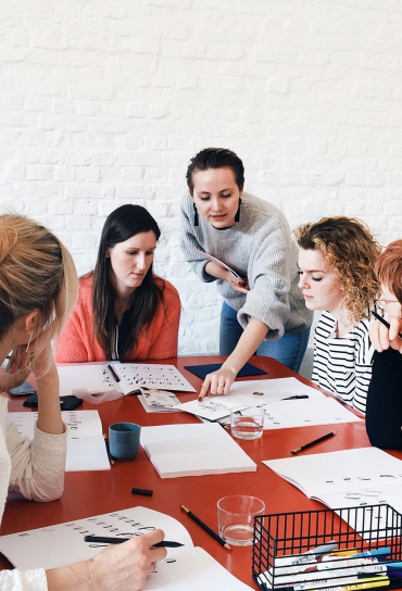 workshop handlettering Oost-Vlaanderen